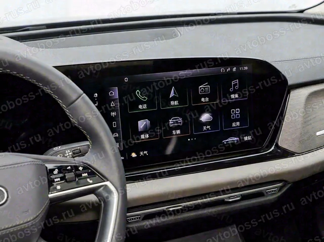 Головное штатное устройство Audi A6 до русификации — пример интерфейса