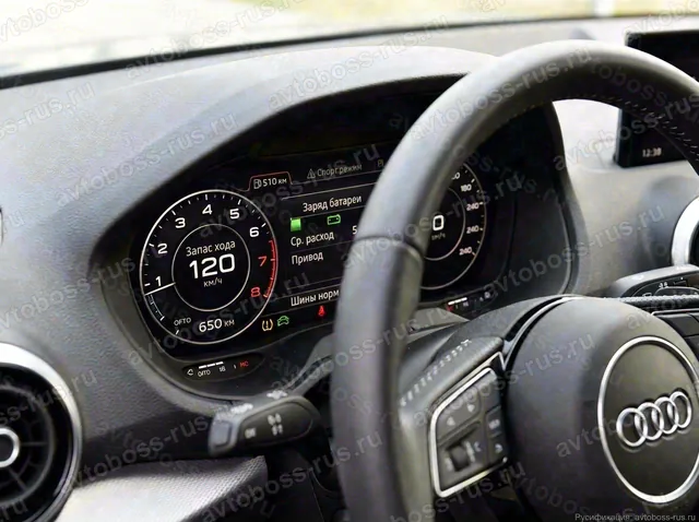 Приборная панель Audi Q2 после русификации — пример интерфейса