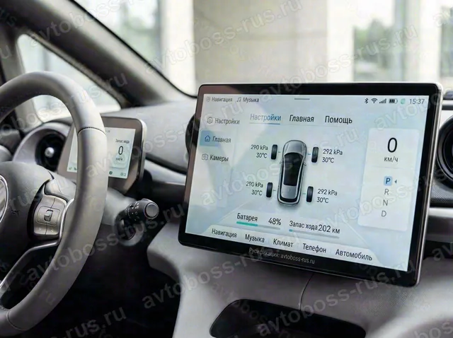 Приборная панель BYD Dolphin после русификации — пример интерфейса