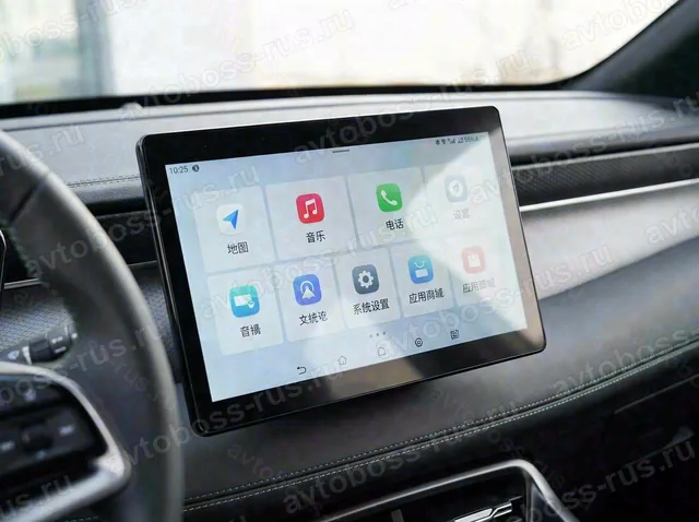 Головное штатное устройство BYD Qin Plus до русификации — пример интерфейса