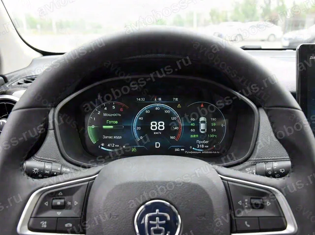 Приборная панель BYD Song после русификации — пример интерфейса