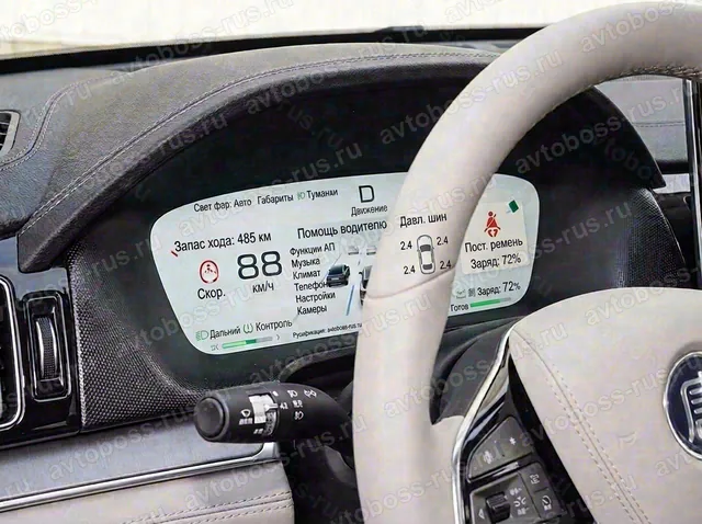 Приборная панель BYD Tang EV после русификации — пример интерфейса