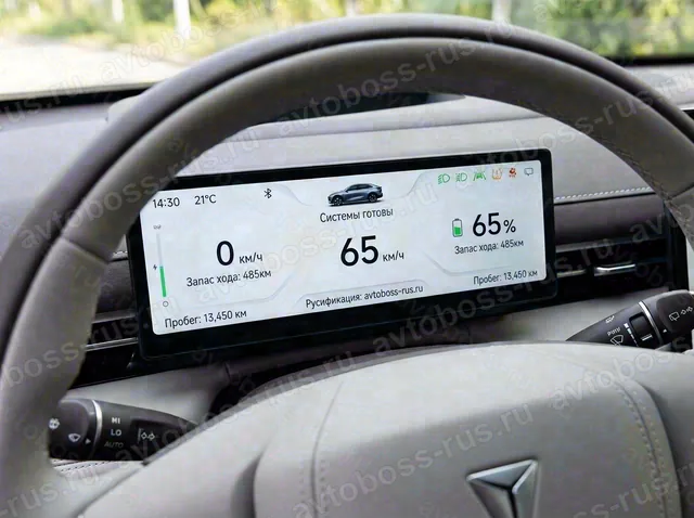 Приборная панель Changan Deepal S07 после русификации — пример интерфейса