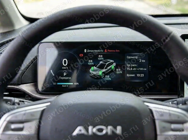 Приборная панель GAC Aion V после русификации — пример интерфейса
