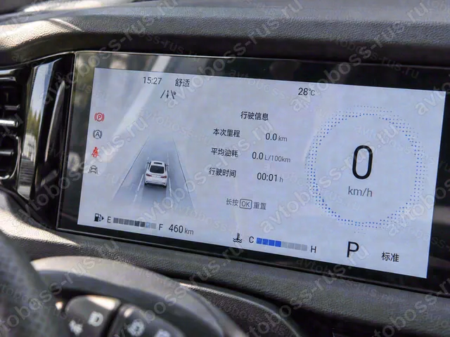 Приборная панель GAC M6 до русификации — пример интерфейса