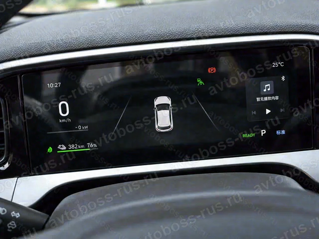 Приборная панель Geely Geome Xingyuan до русификации — пример интерфейса
