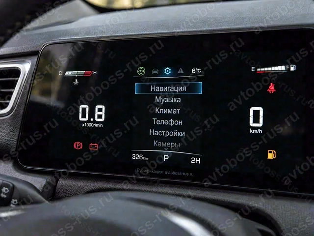 Приборная панель Haval H5 после русификации — пример интерфейса