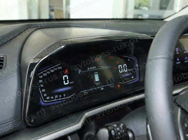 Приборная панель Hyundai Custo до русификации — пример интерфейса