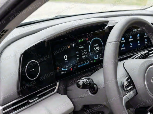 Приборная панель Hyundai Elantra до русификации — пример интерфейса