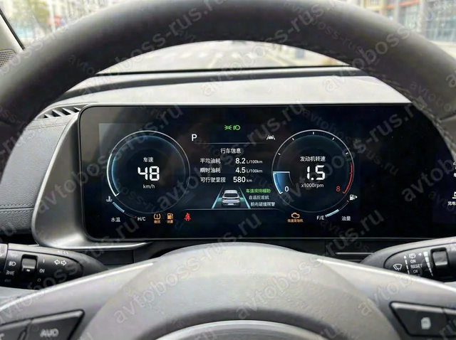 Приборная панель Hyundai Mufasa до русификации — пример интерфейса