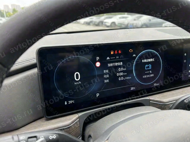 Приборная панель Hyundai Santa Fe до русификации — пример интерфейса