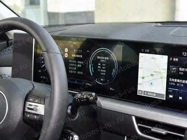 Приборная панель Hyundai Sonata до русификации — пример интерфейса