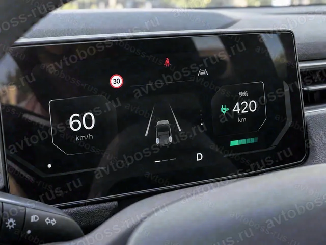 Приборная панель Kia EV5 до русификации — пример интерфейса