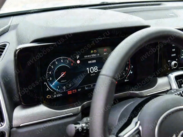Приборная панель Kia Sorento до русификации — пример интерфейса