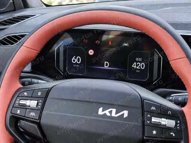 Приборная панель Kia Sportage до русификации — пример интерфейса
