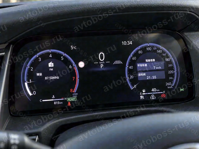 Приборная панель Lexus GX до русификации — пример интерфейса