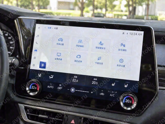 Головное штатное устройство Lexus RX до русификации — пример интерфейса