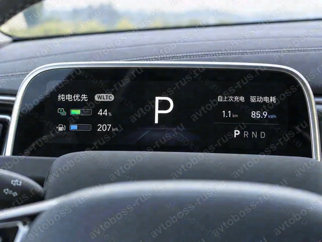 Приборная панель LiXiang L7 до русификации — пример интерфейса