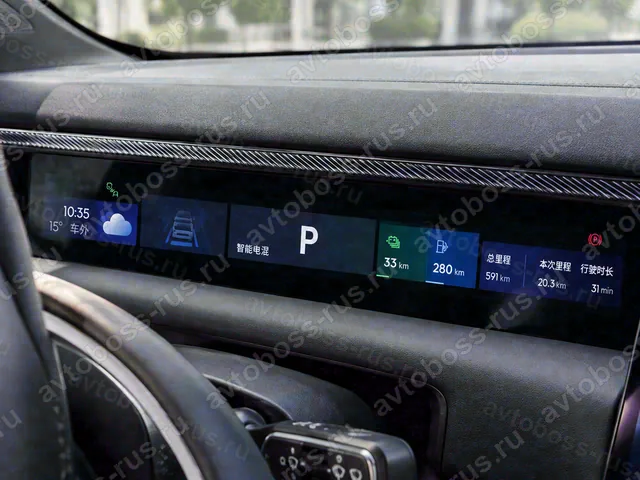 Приборная панель Lynk & Co 900 до русификации — пример интерфейса