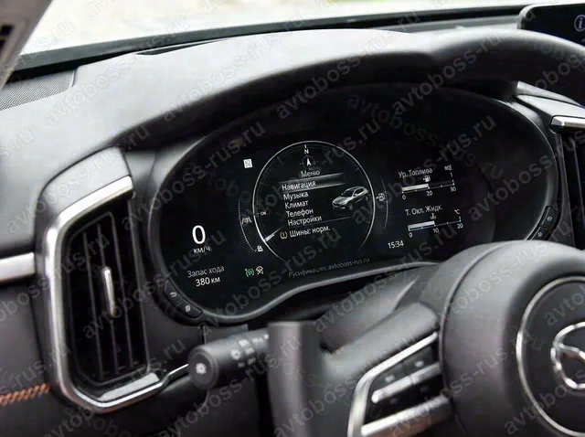 Приборная панель Mazda CX-50 после русификации — пример интерфейса