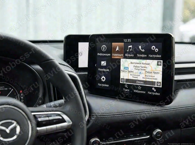 Головное штатное устройство Mazda CX-50 после русификации — пример интерфейса