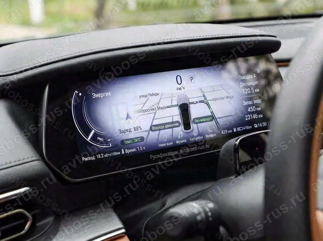 Приборная панель Mazda EZ-6 после русификации — пример интерфейса