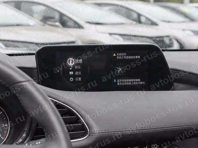 Головное штатное устройство Mazda3 Axela до русификации — пример интерфейса