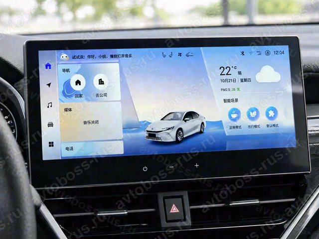 Мультимедиа Toyota Camry 85 Toyota Camry 85 до русификации — пример интерфейса