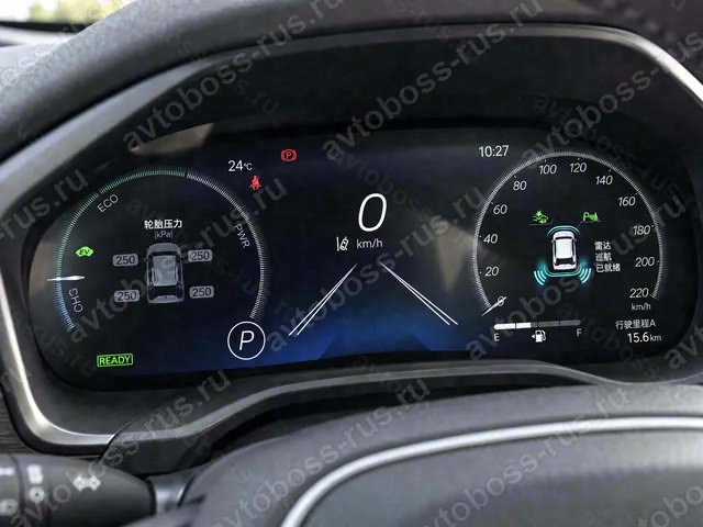 Приборная панель Toyota RAV4 до русификации — пример интерфейса