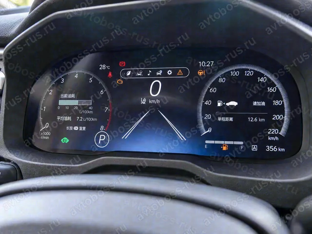 Приборная панель Toyota Wildlander до русификации — пример интерфейса
