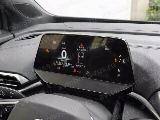 Приборная панель Volkswagen ID.4 CROZZ до русификации — пример интерфейса