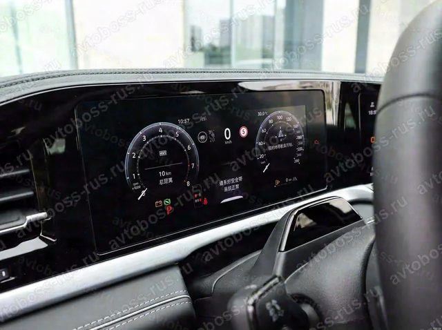 Приборная панель Volkswagen Passat Pro до русификации — пример интерфейса