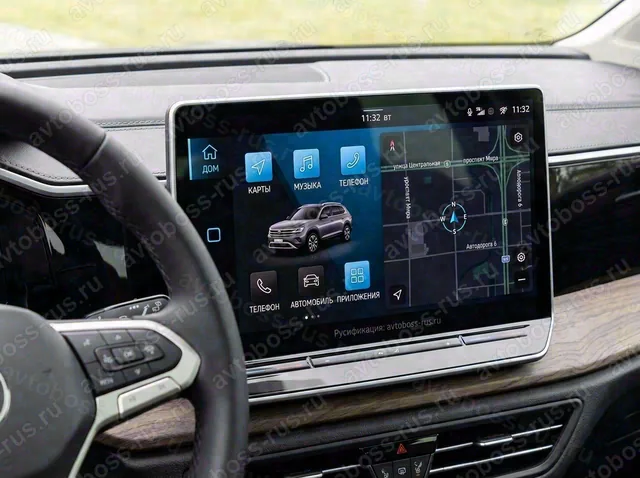 Головное штатное устройство Volkswagen Talagon после русификации — пример интерфейса