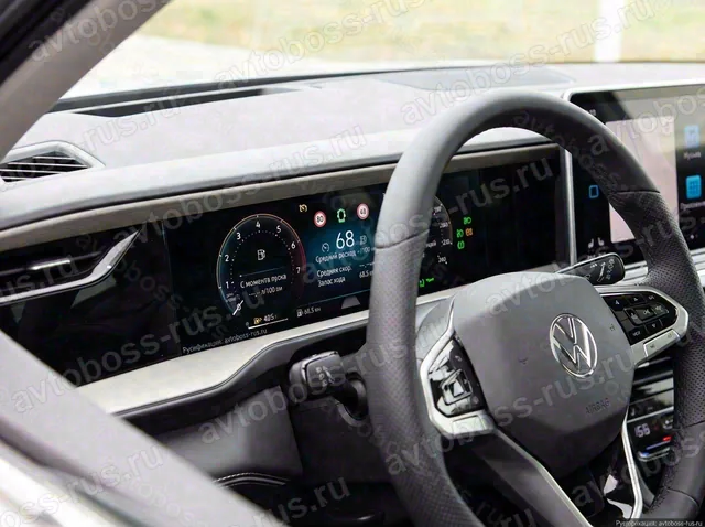 Приборная панель Volkswagen Teramont Pro после русификации — пример интерфейса