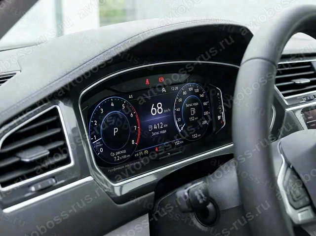 Приборная панель Volkswagen Tiguan L после русификации — пример интерфейса